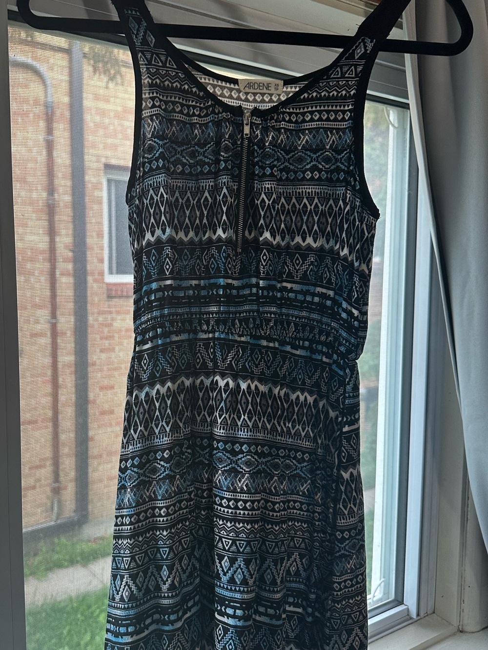 Ardene Geometric Mini Dress in Black & White Size XS Like New